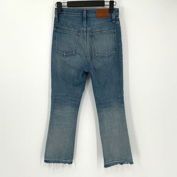 Rivet & Thread Relaxed Bootcut Jeans Cropped Stretch Medium Wash K8001 Women 25 - Picture 8 of 11